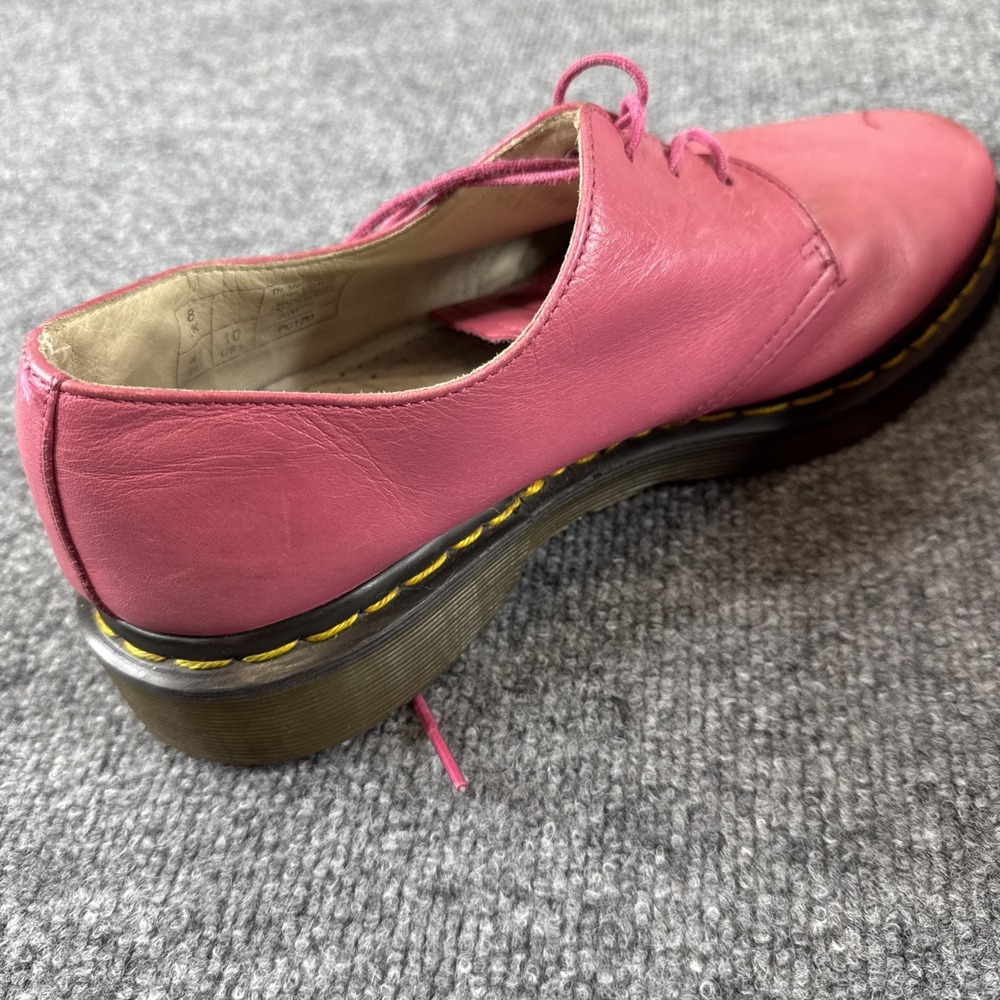 Dr. Martens 10084 AW004 Patent Leather Oxford Shoes Pink, Lace-Up, UK 8/US 10 - Picture 7 of 10